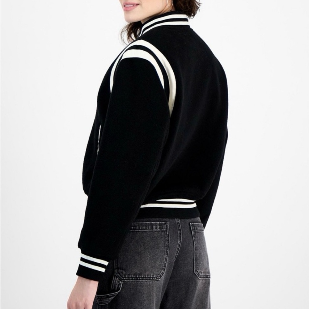 And Now This- Woman’s Varsity Bomber Jacket - Picture 2 of 7